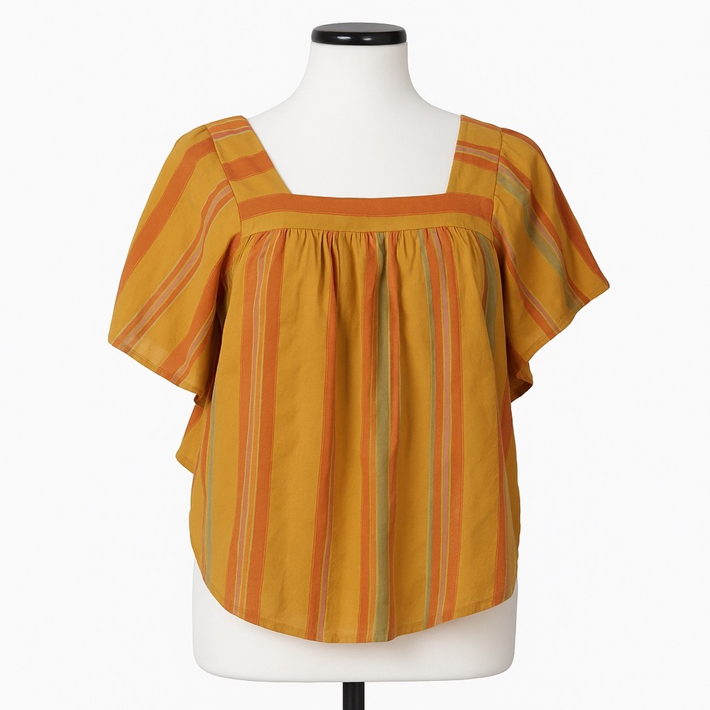 Madewell striped butterfly top xs